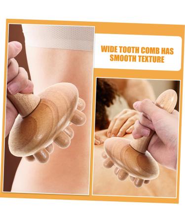 Gradeneve 2-in-1 Meridian Massage Brush & Gua Sha Facial Tool - Wooden Hairbrush & Massage Device for Women - Buy Online on GoSupps.com