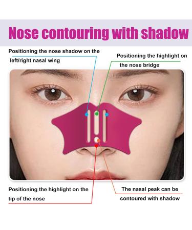 Silicone Nose Shadow Tool & Face Makeup Stencils - ROSEO Red Mascara Shield & Eyeliner Applicator Guide | International Shipping - Buy Online on GoSupps.com