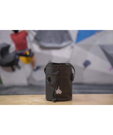 Chalkra Chalk Bag with Carabiner Clip, Belt, Brush Loops, and Zip-Up Pockets for Climbing, Bouldering, Gymnastics, Cross Fit, Weightlifting - Buy Online on GoSupps.com