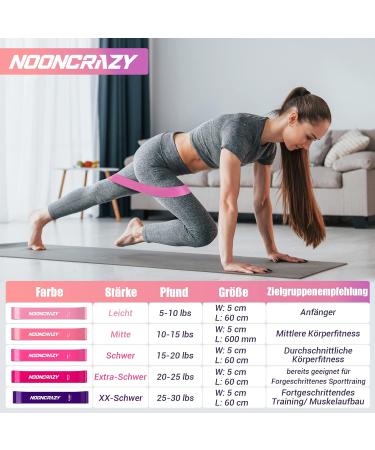 Resistance Bands Set - 8er Fitnessbands aus 100% Latex mit Anleitung & Taschen | Ideal f r Yoga Pilates Krafttraining & Physiotherapie - Buy Online on GoSupps.com