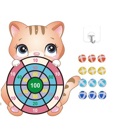 cxwind Cat Dart Board for Kids Toys, Dart Games for Kids Dart Game Party Games for Kids Ducational Toys Birthday Party Games for Kids Children Educational Toys for Kids