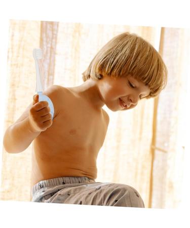 Minkissy Soft Fur Toddler Toothbrush - Blue Silicone Head - 1 Pack | Gentle Oral Care for Kids - Buy Online on GoSupps.com