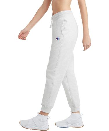 Champion Women's Reverse Weave Joggers - Fleece Sweatpants, Silver Grey, X-Small - Buy Online on GoSupps.com