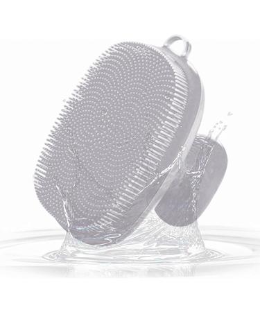 Silicone Face Cleansing Brush - Face Scrubber with Handle Soft Silicone Facial Cleansing Brush Waterproof Face Exfoliator Blackhead Pore Pad Face Wash Brush for Cleaning Gyouza White - Buy Online on GoSupps.com