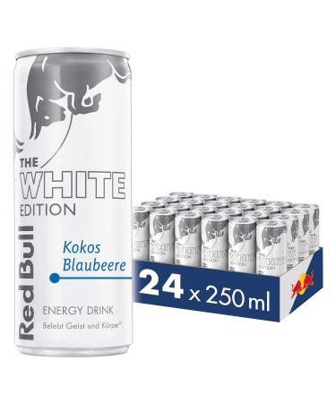 Red Bull Energy Drink Kokos Blueberry White Edition 24 x 250 ml cans drink 24 pallet without a deposit without a deposit - Austria 24er tray