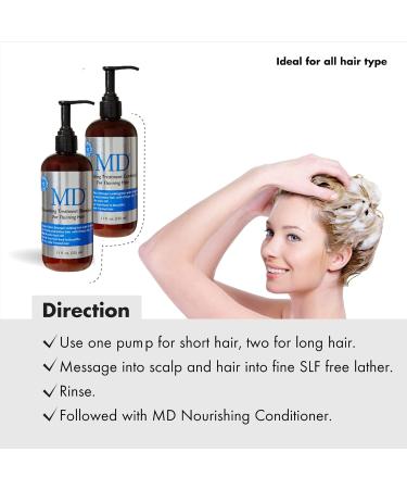 MD Revitalizing Shampoo and Conditioner - Nourish & Revive | 11 fl oz - International Shipping Available - Buy Online on GoSupps.com