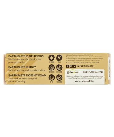 REDMOND Earthpaste Organic Lemon Twist Toothpaste 4oz (3 Pack) - All Natural, Vegan, Non-Fluoride, Non-GMO - Buy Online on GoSupps.com
