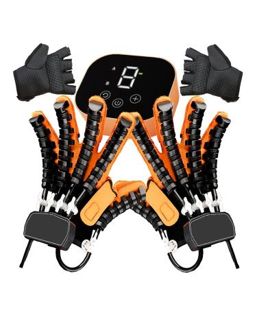 Upgraded Robotic Rehabilitation Gloves Stroke Rehabilitation Aids for Hand Stroke Hand Recovery Equipment for Hand Dysfunction Patients Hemiplegia Trainer left+right XX-Large