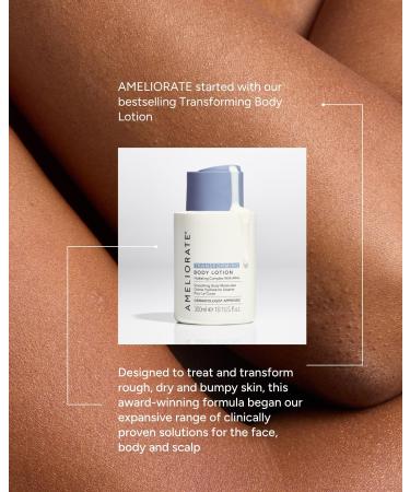  AMELIORATE AMELIORATE Transforming Body Lotion 300 ml for Keratosis Pilaris (KP) Rough Bumpy Skin & Ingrown Hairs | Exfoliating Moisturiser with Lactic Acid (AHA) | Dermatologist Approved & Pregnancy Safe - Buy Online on GoSupps.com