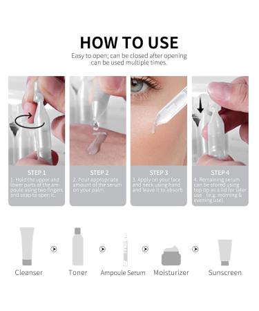 Brightening & Hydrating Face Serum Ampoules Niacinamide Tranexamic Acid Vitamin C Centella Asiatica & Alpha-Arbutin Hydrates & Smooths for Dewy Dry & Sensitive Skin 1.5ml x 30 - Buy Online on GoSupps.com