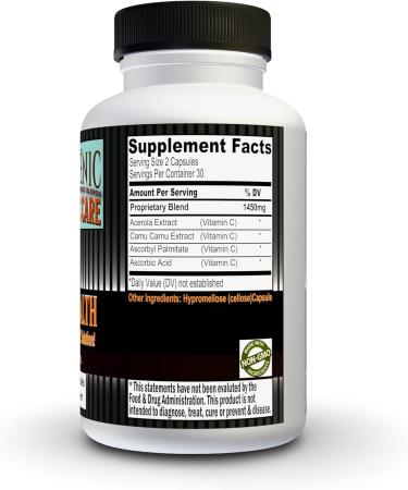 Dr. Greenic Grand C Care | All C- Health | Your All-in-One Whole Vitamin C Complex | 1450Mg | Acerola Cherry Extract | Camu Camu Extract | Ascorbic Acid | Ascorbyl Palmitate | C at its Best - Buy Online on GoSupps.com