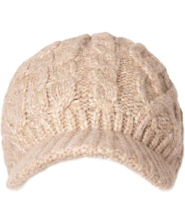 Comhats Wool Newsboy Cap Winter Hat Visor Beret - Khaki - 50%/100% Wool - 68294 - Buy Online on GoSupps.com
