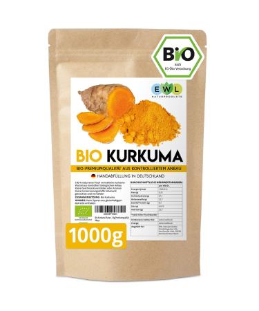 Organic turmeric powder i turmeric powder bio i turmeric powder from controlled organic cultivation i filled and controls 1kg curcuma powder turmeric 1 kg (1 Pack) in Germany in Germany. - Buy Online on GoSupps.com