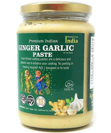 Asian Kitchen Ginger Garlic Cooking Paste 26.5oz (750g) Glass Jar - Vegan, Gluten Free, NON-GMO - Indian Origin - 1.65 Pound - Buy Online on GoSupps.com
