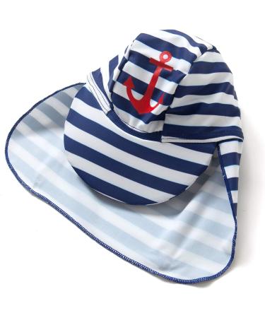 BONVERANO Baby Boys Swimsuit 18-24 Months | Short-Sleeve Zipper One Piece Swimwear with UPF 50+ Sun Protection | Anchor Design - Buy Online on GoSupps.com