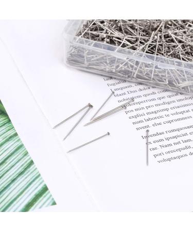 1000PCS Stainless Steel Straight Pins with Plastic Box - Fine Satin Flat Head Pins for Sewing Crafts & Jewelry Making - Buy Online on GoSupps.com