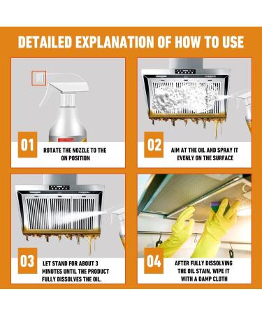 Jue-Fish Kitchen Foam Cleaner - Powerful Multifunctional Spray for Oil & Grease - International Shipping Available - Buy Online on GoSupps.com