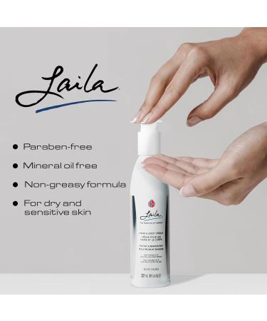 Geir Ness Laila Hand & Body Cream - Moisturizing Formula with Vitamin A & E Aloe Vera & Honey for Soft Smooth Hands - International Shipping Available - Buy Online on GoSupps.com