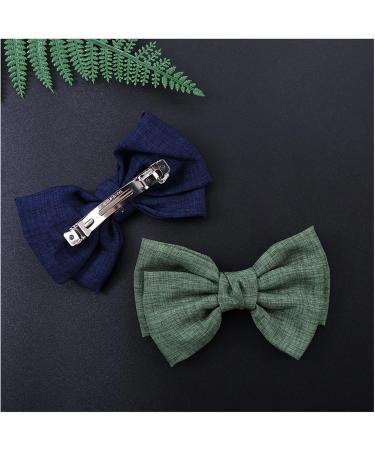 Hair Pins For Women Women Hair Claw Headdress Hair Accessories 2 Layers Hair Bow Barrettes Linen Hair Clips Girls Hairgrips Ponytail Clips Fit For Women Hairpins Hair Accessories (Color : R) (Color : - Buy Online on GoSupps.com