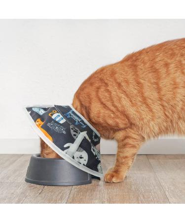 VKPETFR Cat Recovery Collar - Adjustable Waterproof E-Collar for Cats - Soft Cone for Easy Eating and Drinking - Grey - Buy Online on GoSupps.com