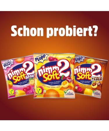Nimm2 Soft + Cola - 345g Maxi Pack | Fruity & Cola Filled Chewing Candies | International Shipping - Buy Online on GoSupps.com