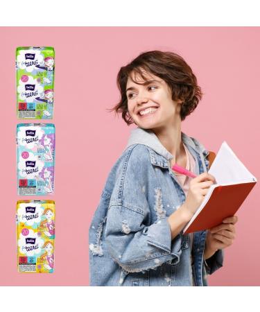 Buy Bella Ultra Binding Sensitive Pads for Teens | 6-Pack (20 Pieces Each) - Ultra-Thin Fragrance-Free with Wings - Buy Online on GoSupps.com