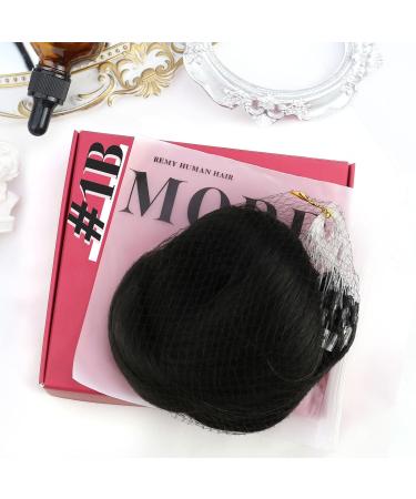 Moresoo Microring Extensions 1g Remy Real Hair - Black #1B - 40cm Cold Fusion Micro Loop Hair Extensions - Thick 50g - Buy Online on GoSupps.com