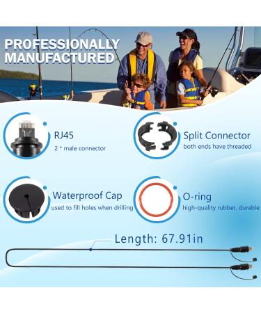 Bonbo 6ft Marine Network Cable with Split Connector for Garmin Devices - Buy Online on GoSupps.com