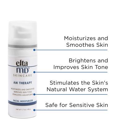 EltaMD AM Therapy Face Moisturizer with Niacinamide, Hyaluronic Acid & Vitamins - Anti-Aging & Skin Tone Enhancing Facial Lotion - Buy Online on GoSupps.com