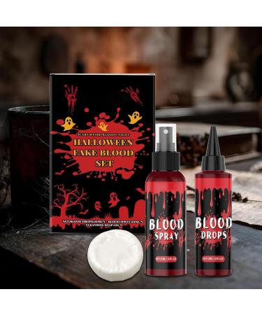 Vampire Blood - Realistic Liquid Makeup Liquid Soap Cleanser Face Makeup for Vampire Zombie Costumes Men Women - Buy Online on GoSupps.com