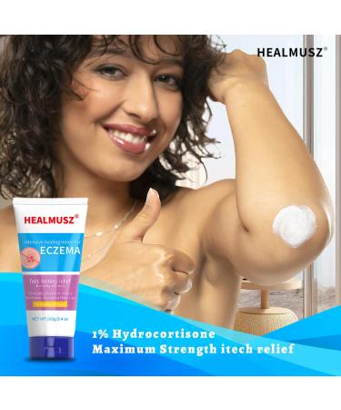 Eczema Relief Cream | Moisturizing Lotion for Eczema-Prone Skin | Full Body Moisturizer with 1% Hydrocortisone - Buy Online on GoSupps.com