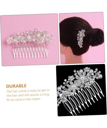 DOITOOL Women Hair Clip Hair Clip Hair Pin Hair Barrettes Flower Hair Comb Women Hair Accessories Hair Comb Women Headgear Bride Earth Tones Women Hair Comb - Buy Online on GoSupps.com