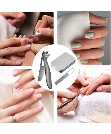 Nail Clippers Nail Clippers | Compact Nail Clippers for Men Stainless Steel Nail Clippers with Nail File for Elderly Wide Jaw Mouth Nail Clippers Grey - Buy Online on GoSupps.com