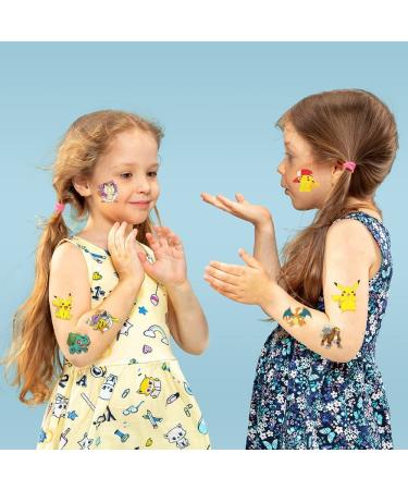 60PCS Cartoon Temporary Tattoos - Party Favors for Kids Boys Girls - Cute Fake Tattoos Stickers for Birthday Party Supplies & Decorations - Buy Online on GoSupps.com