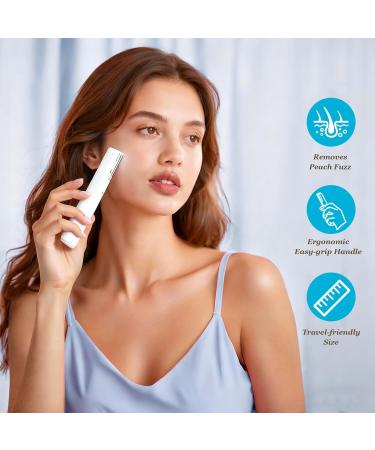 Dermaplane Rasoir pour visage de femme Exfoliation du visage indolore 2 en 1 et pilation des poils de p che pour pilation des sourcils Syst me dermaplaning pour poils du visage et liminateur de - Buy Online on GoSupps.com