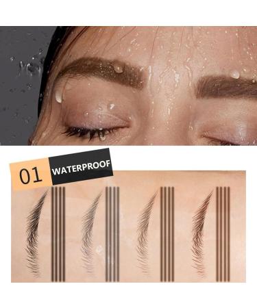 Long-Lasting Waterproof Microblading Eyebrow Pen in Dark Coffee - Natural Looking Brow Pencil - Buy Online on GoSupps.com