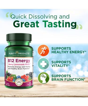 Purity Products Bundle - MyBiotin ProClinical + B-12 Energy Melt MyBiotin ProClinical (Biotin Patented MB40X Astaxanthin) - B12 Berry Melt (Methylcobalamin B12 + B6 + D3 + More) - Buy Online on GoSupps.com