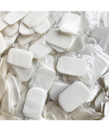 Pack of 100 Pcs white Soap Paper Sheets Portable Disposables Travel Bath Slices Sheet Paper Soap Flakes for Travel Outdoor Outdoor Soap Sheets Sports and Outdoors