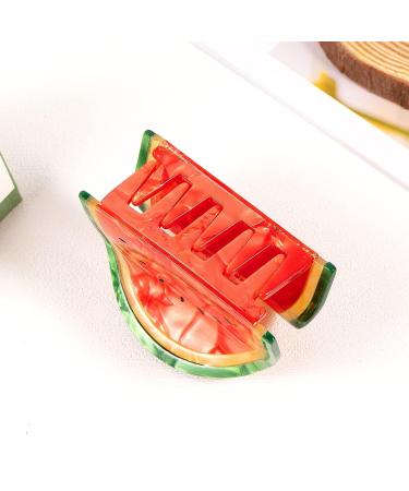 Watermelon Fruit Shaped Hair Claw Clip - Strong Hold Barrette for Women and Girls | Decorative Ponytail Holder for All Hair Types - Buy Online on GoSupps.com