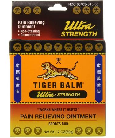 Tiger Balm Sport Rub Pain Relieving Ointment Ultra Strength 1.70 oz