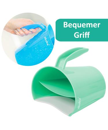 Akuku Green Hair Washing Cup for Kids | Shampoo Eye Protection & Shower Aid | Safe Bathing Mug for Children - Buy Online on GoSupps.com