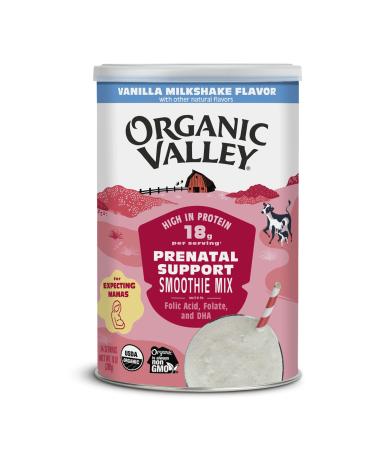 Organic Valley Prenatal Support  Organic Pregnancy Smoothie Mix  Powder, Vanilla  10 oz