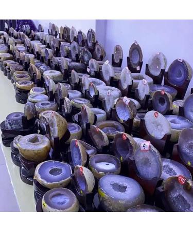 Crystal Rough Large Quartz Geode Agate Cave - 7.1lb Natural Agate Raw Gemstone - Druzy Irregular RockCrystal for Witchcraft Home Decor Feng Shui - Buy Online on GoSupps.com