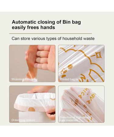 Small Trash Bags Drawstring Garbage Bags | Thick Kitchen Trash Bag for Home Bedroom Garden Waste Bin Fulenyi 60pcs - Buy Online on GoSupps.com