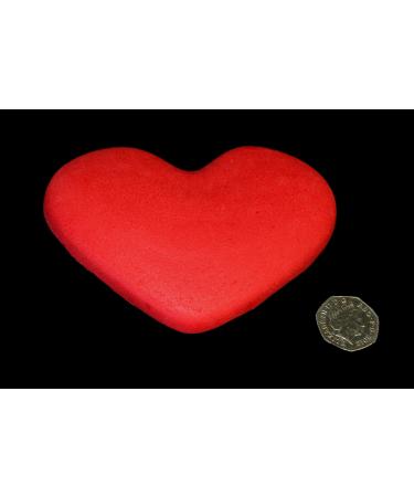 1 x Edible 3D Extra Large 14cm Wide Red Heart 20 colours toppers decorations cake (Red)