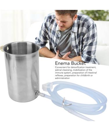 Tyenaza Stainless Steel Inlet Bucket 1000ml | Durable 304 Stainless Steel | Large Capacity Water-Damp Cleaning Tool - Buy Online on GoSupps.com