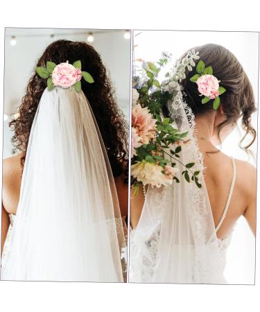 Didiseaon decorate bride hair accessories European fashion flower head fabric the flowers flower hair clips for women vacation side hair comb hair combs for women hair comb flowers for hair - Buy Online on GoSupps.com