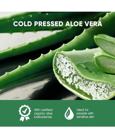 Buy Aloe Vera Gel - Cold Pressed Sunburn Relief & Moisturizer for Face Hair & Body - 10 Fl Oz - Soothes Bug Bites & Small Cuts | International Shipping - Buy Online on GoSupps.com