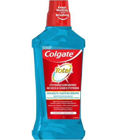 Colgate Cavity Protection Whitening Fluoride Toothpaste (4 Pack) + Total CPC Mouthwash (1L) | Oral Care Bundle Toothpaste + Mouthwash - Buy Online on GoSupps.com