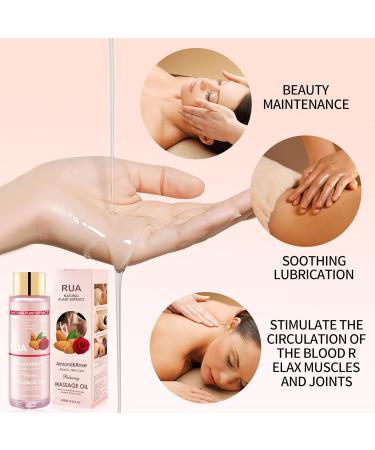 Best Massage Oil for Relaxation & Joint Relief - Almond & Rose Moisturizing Body Oil 250ml | Shop Now! - Buy Online on GoSupps.com